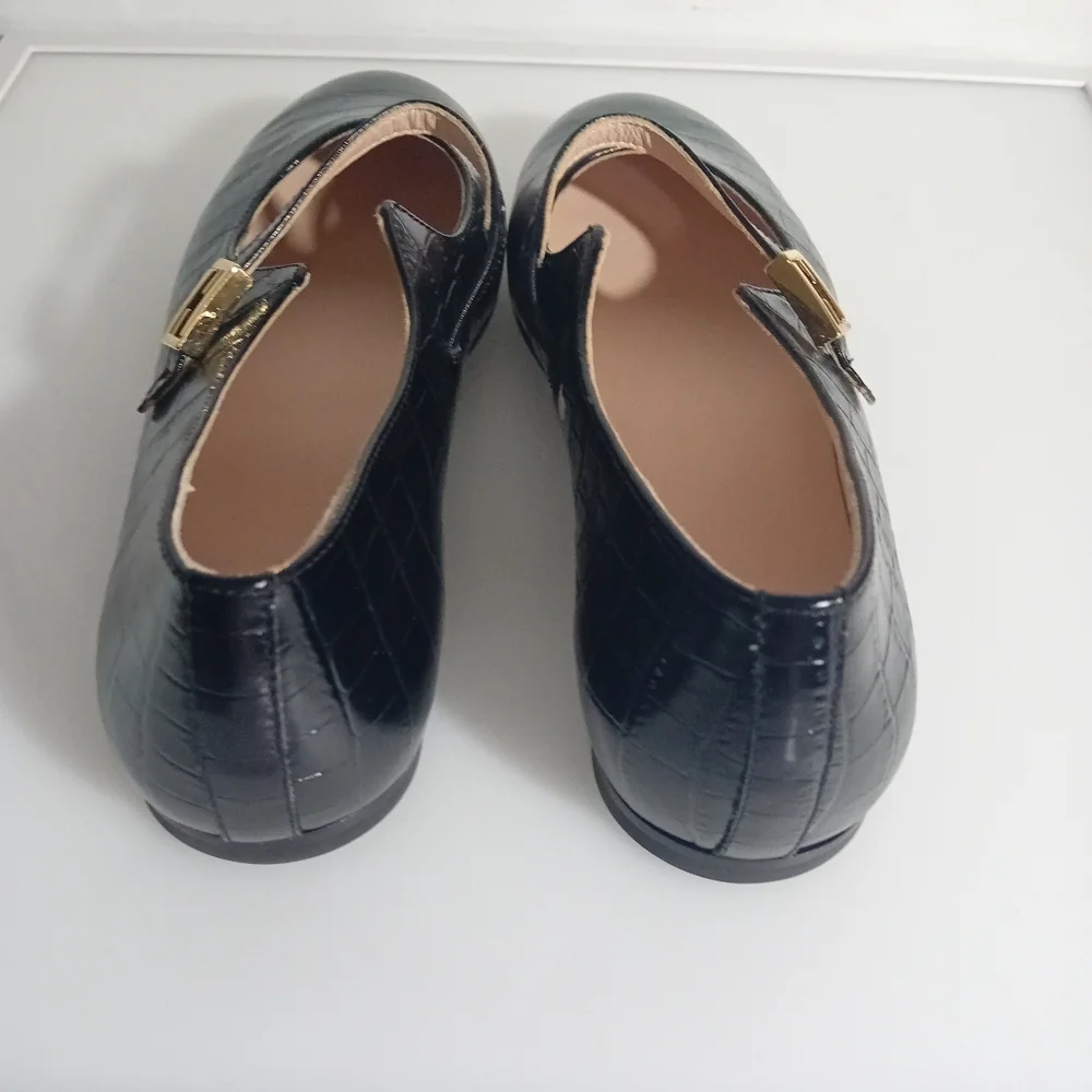 FENDI New Kids cute Black Leather Shoes in size 36 100% Authentic